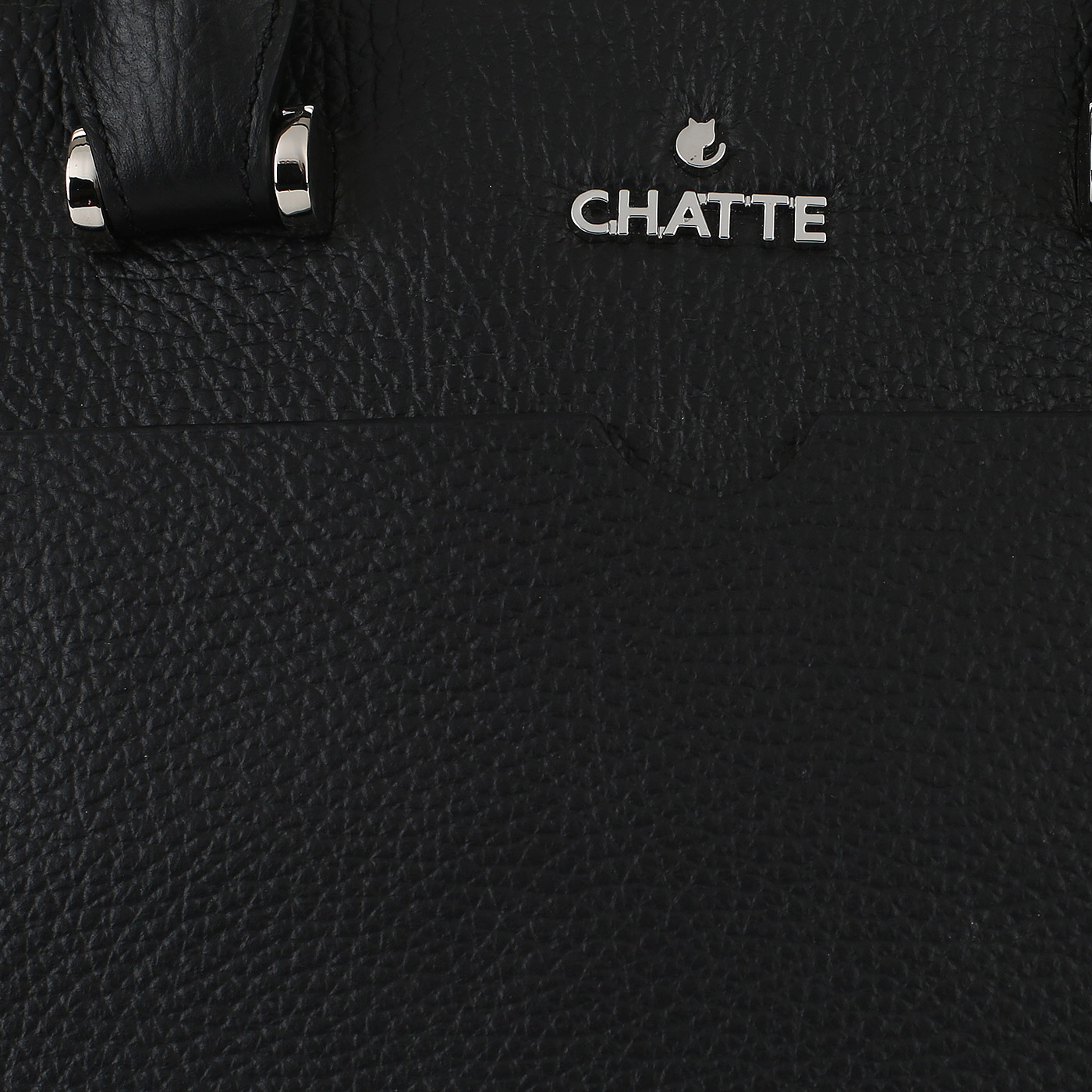 Черная кожаная сумка Chatte Marseille