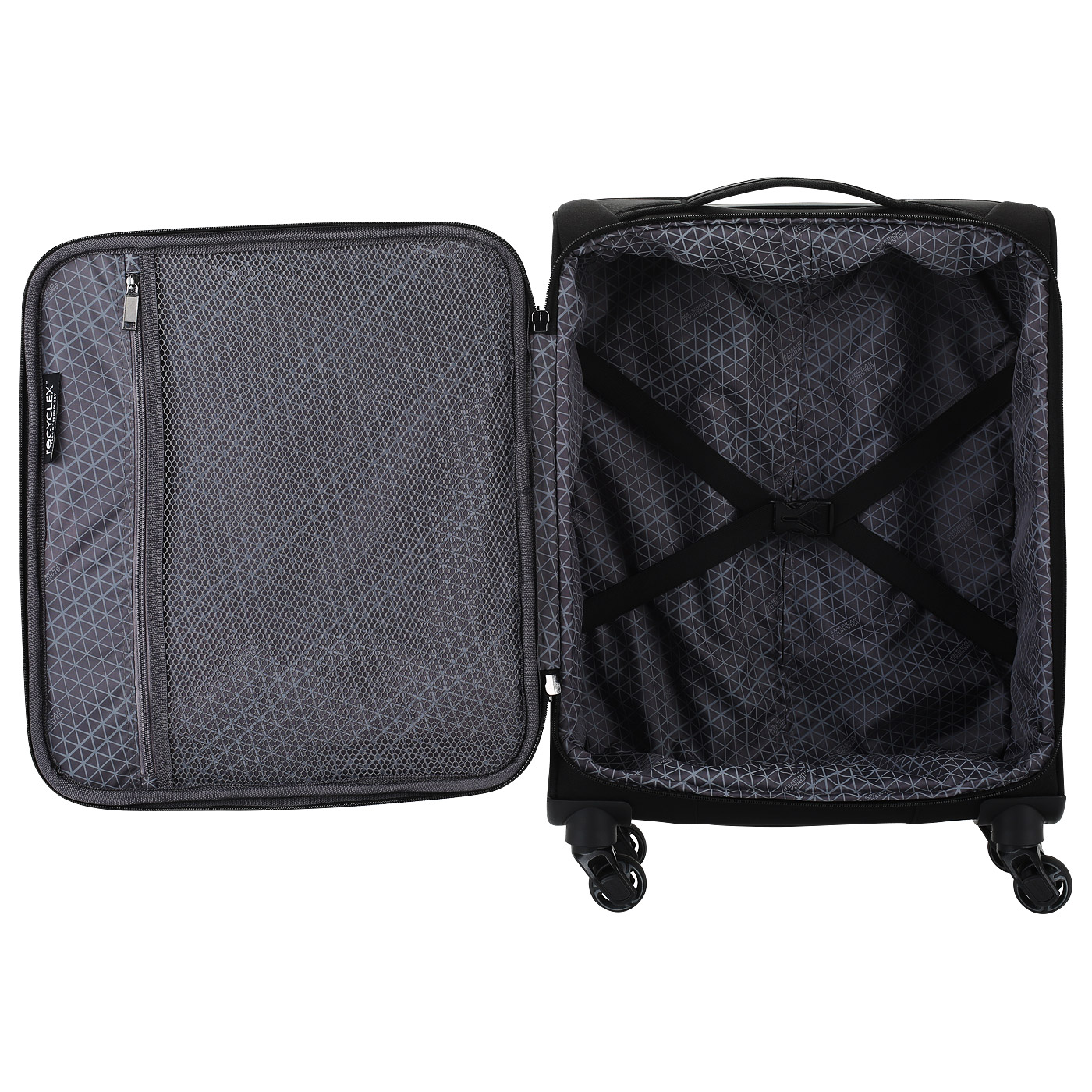 Чемодан для ручной клади тканевый с кодовым замком American Tourister Eco Wanderer
