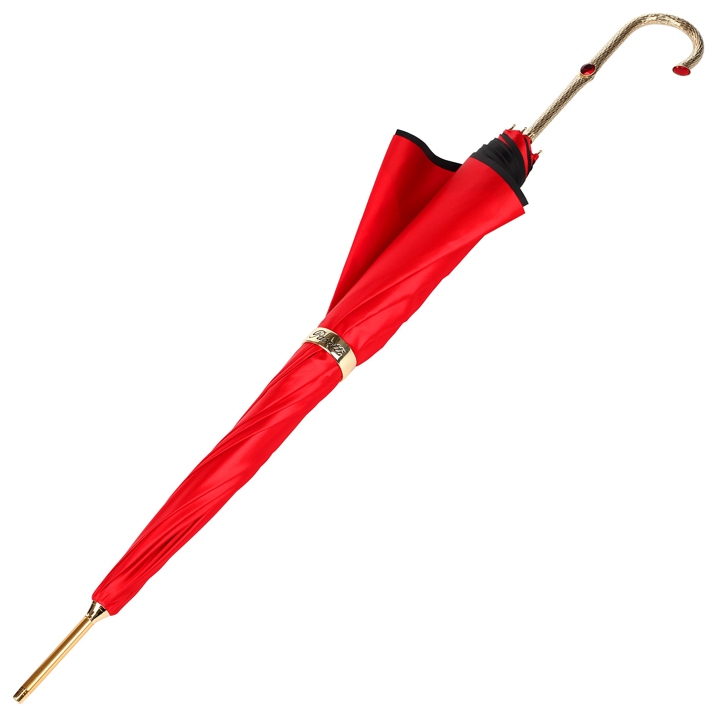 Красный зонт-трость Pasotti 