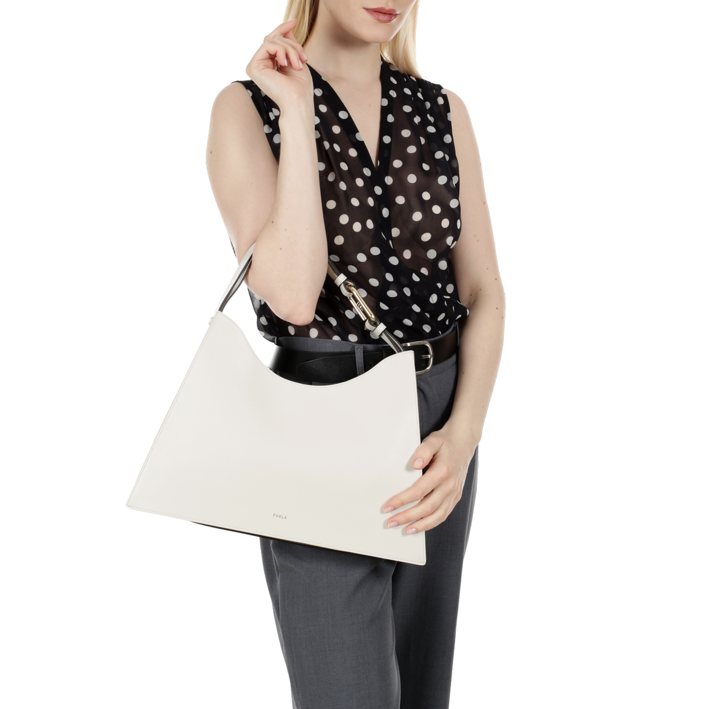 Кожаная сумка Furla Nuvola