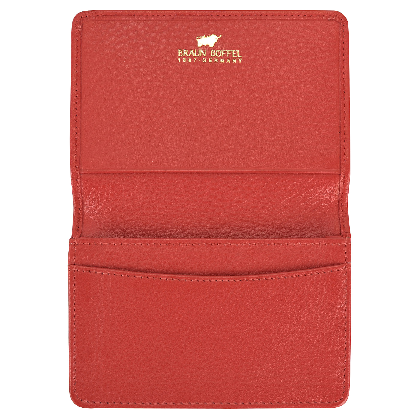 Кожаная визитница красного цвета Braun Buffel Miami