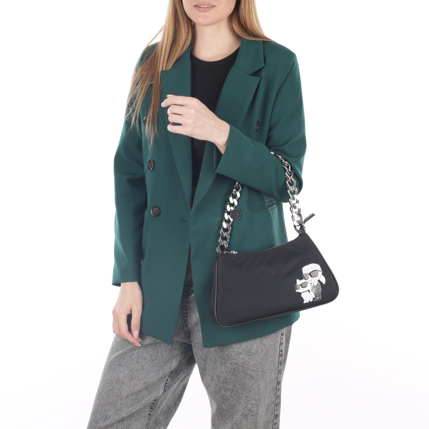 Сумка с ручкой-цепочкой Karl Lagerfeld Ikonik 2.0