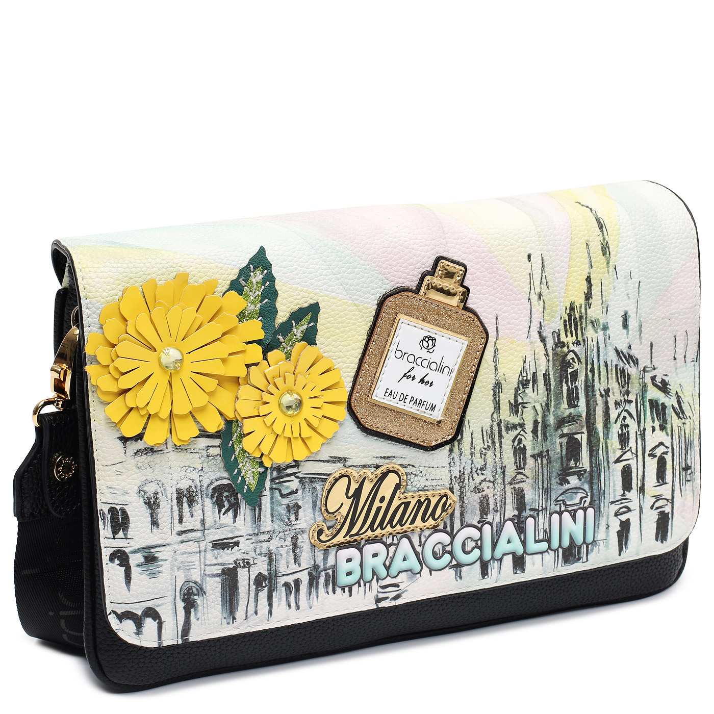 Сумка через плечо Braccialini Cartoline