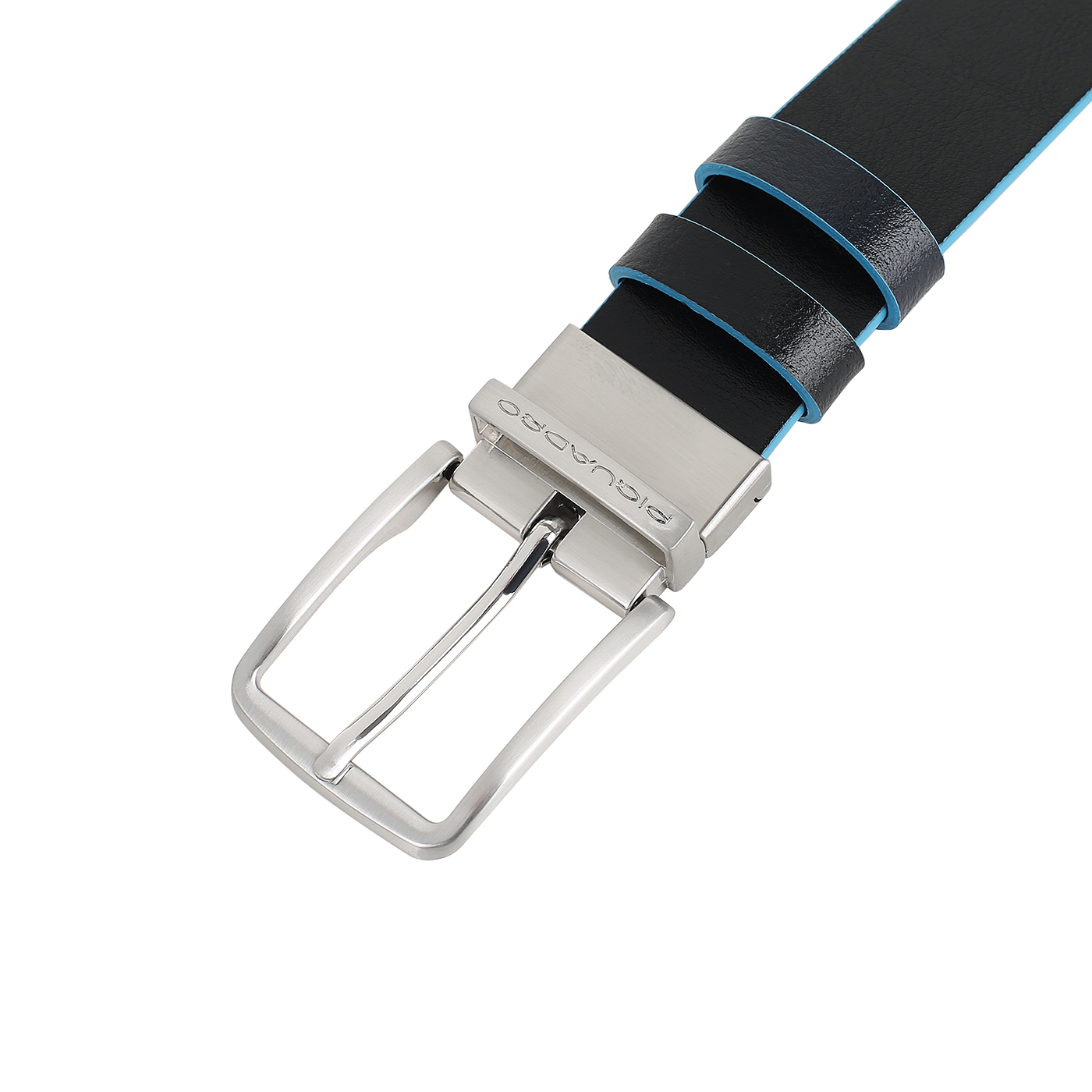 Кожаный двусторонний ремень Piquadro Blue square